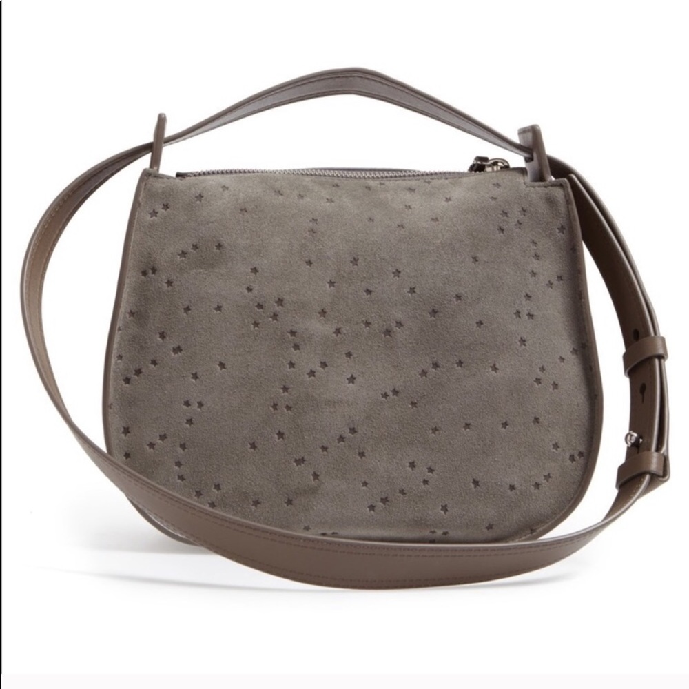 🆕 All Saints mini echo star suede leather bag